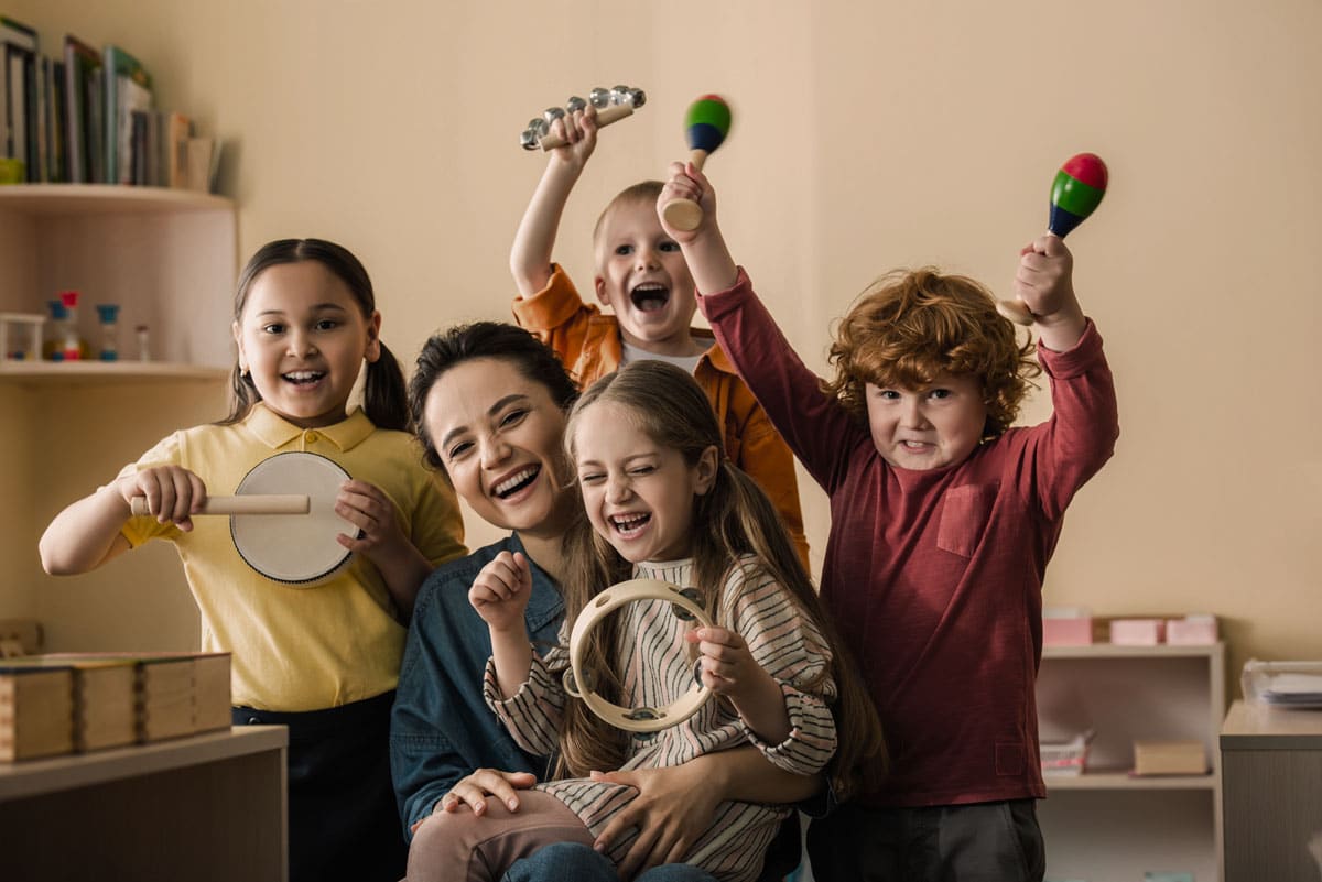 Group music learning at the academy